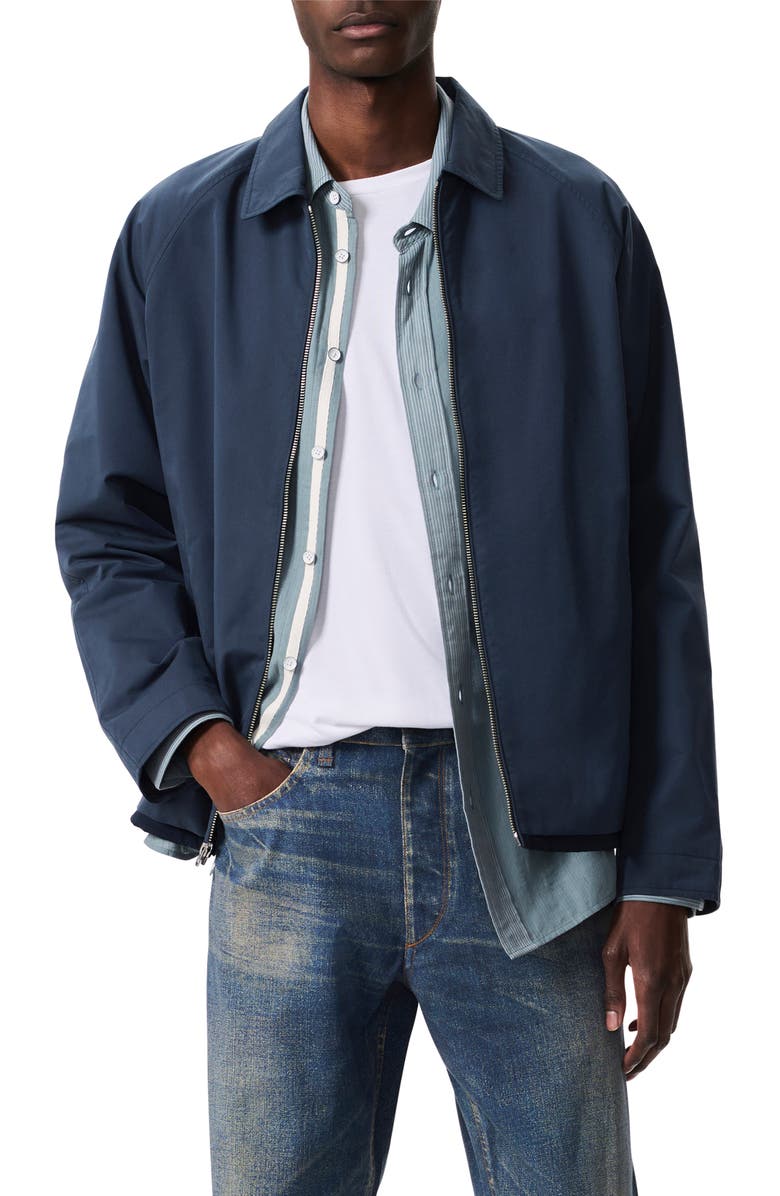 rag & bone Chester Cotton Blend Jacket, Main, color, Ink Blue