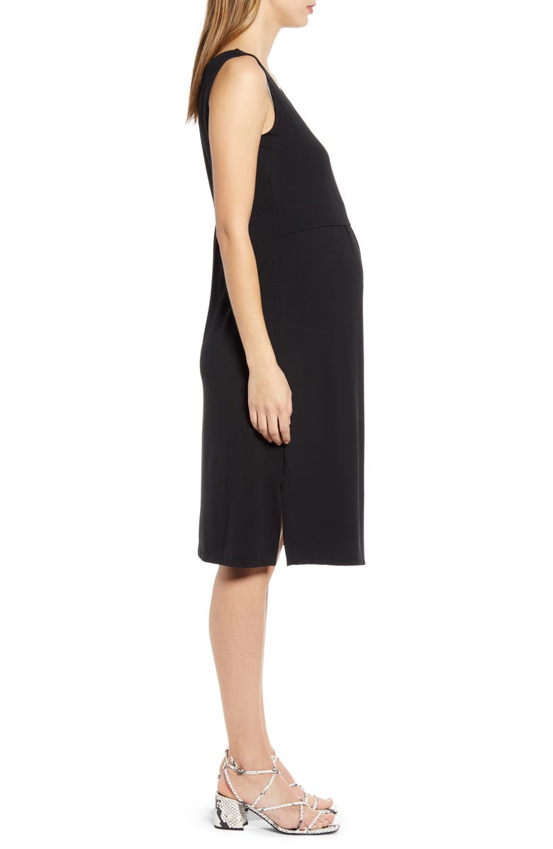 Angel Maternity Body-Con Maternity/Nursing Dress, Alternate, color,
