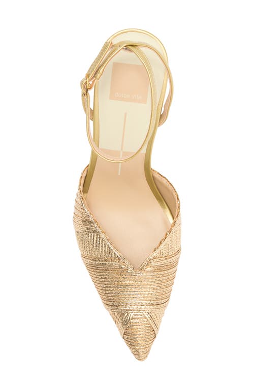 Dolce Vita Keisha Deco Pump In Gold Woven Stella