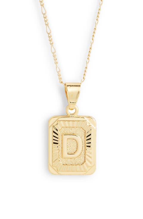 Initial Pendant Necklace