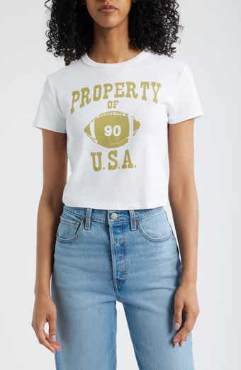 Junk Food Property of U.S.A. Cotton Graphic Baby Tee