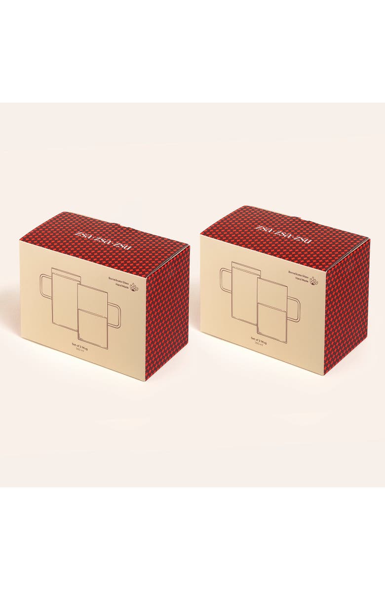 Zsa Zsa Zsu Panyu Borosilicate Glass Cup 10 Oz. Set Of 4, Alternate, color, Clear