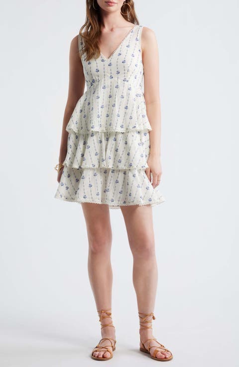 Floral Tiered Minidress