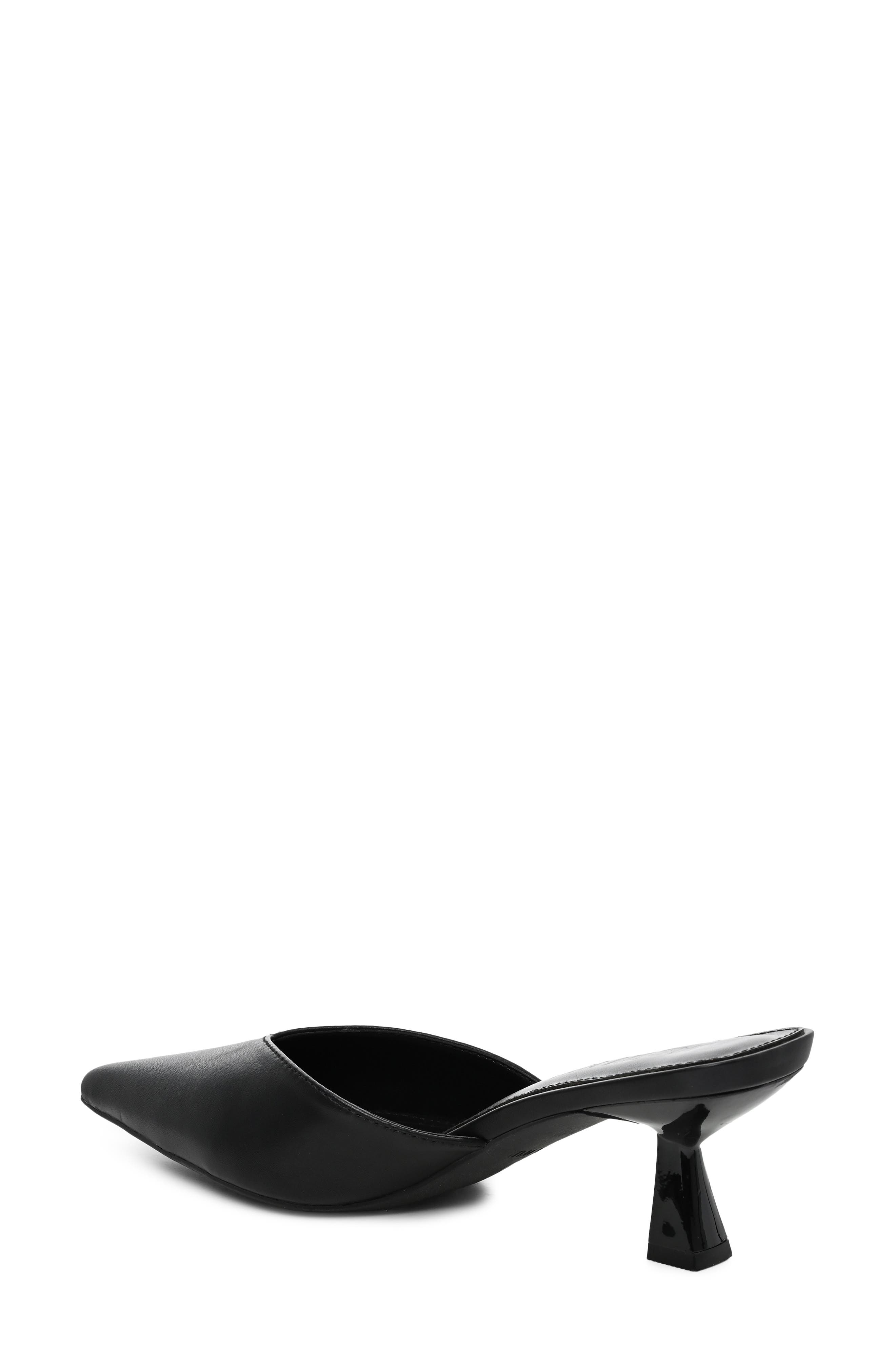 Pointed Toe Mule, Alternate, color, BLACK
