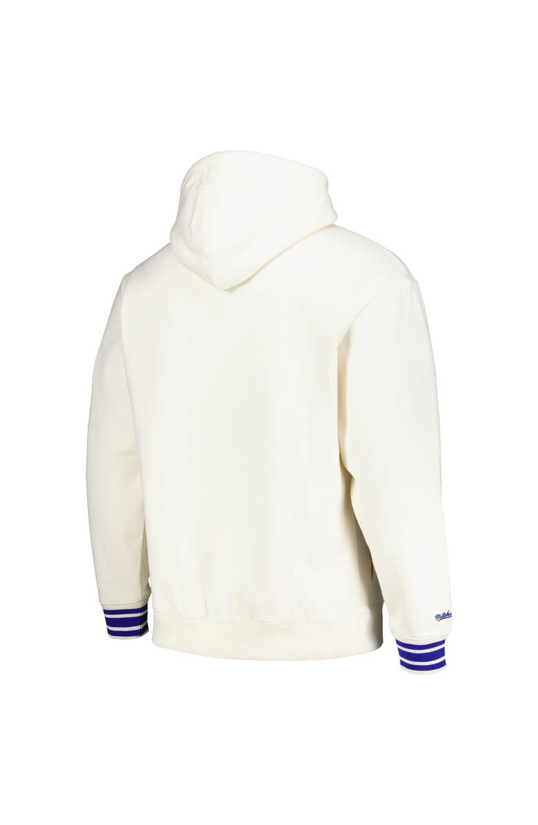 Mitchell & Ness Men's Mitchell & Ness Cream Golden State Warriors Chainstitch Felt Pullover Hoodie, Alternate, color, 