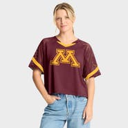 FANATICS Women's Fanatics Maroon Minnesota Golden Gophers Oversized Raglan V-Neck Fashion Jersey