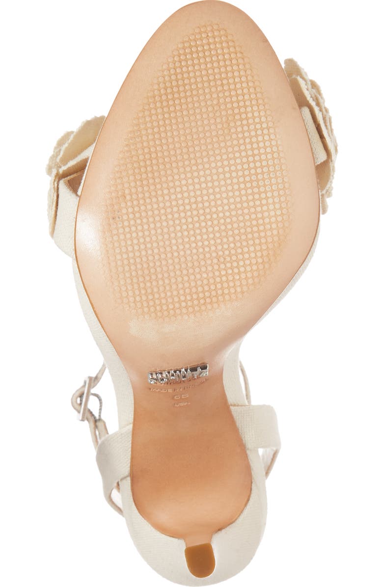 Schutz Aida Flower Appliqué Sandal, Alternate, color,