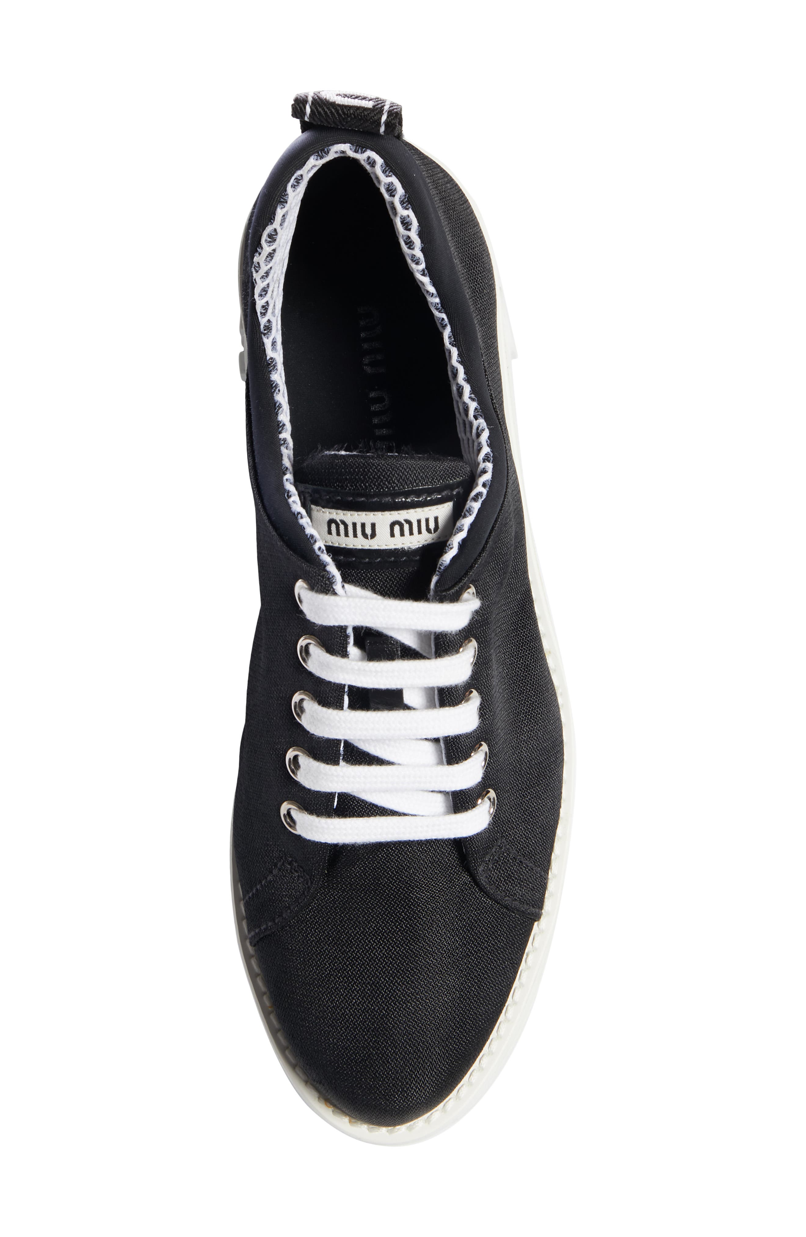 Miu Miu Platform Wedge Sneaker, Alternate, color, 