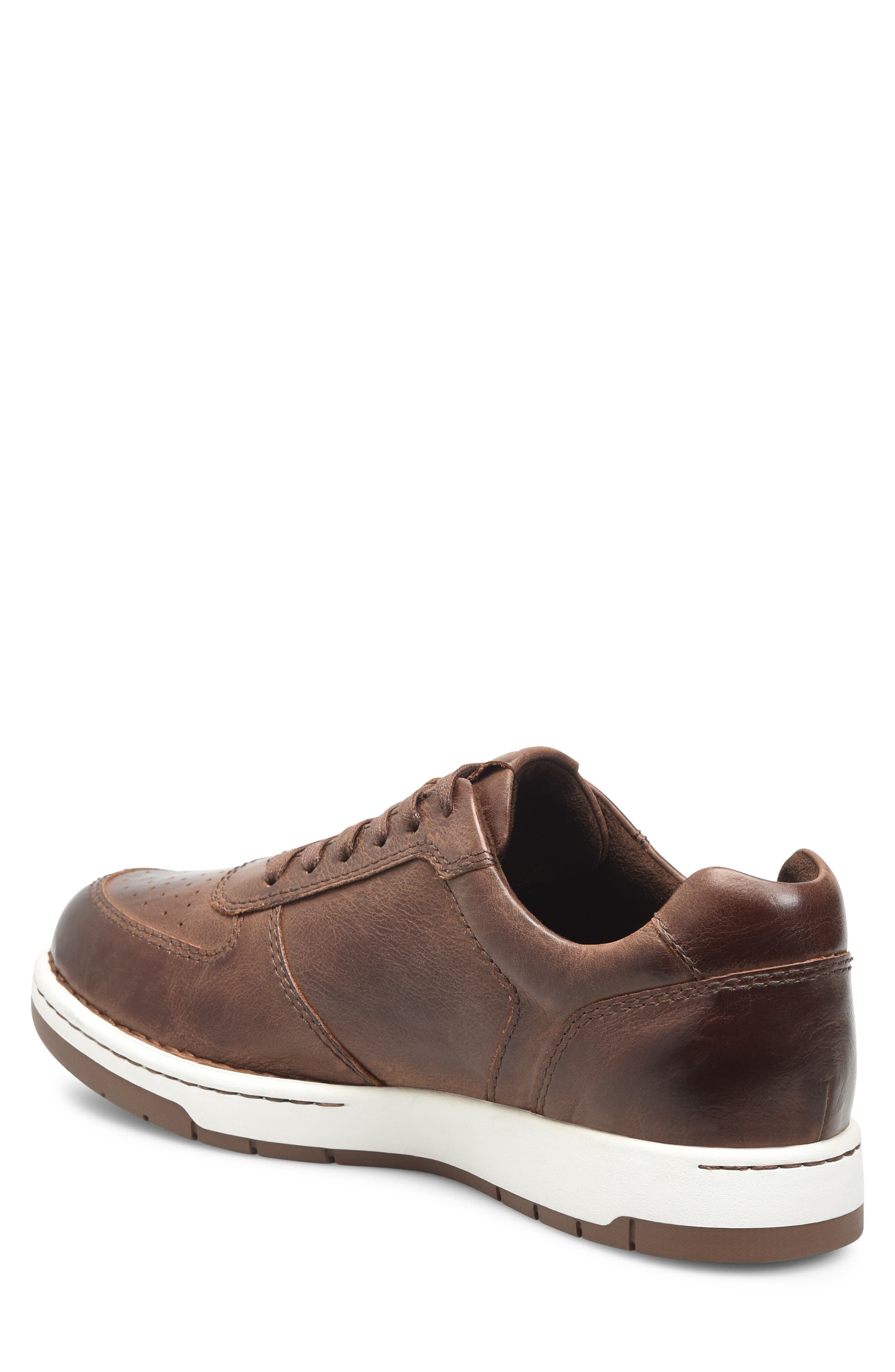 Captain Sneaker, Alternate, color, DARK BROWN LEATHER