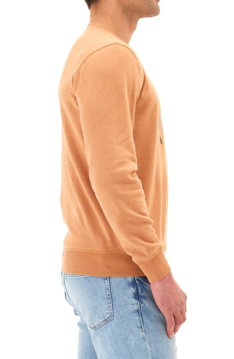 Threads 4 Thought Sea & Shell Mineral Wash Crewneck Sweatshirt, Alternate, color, Papaya