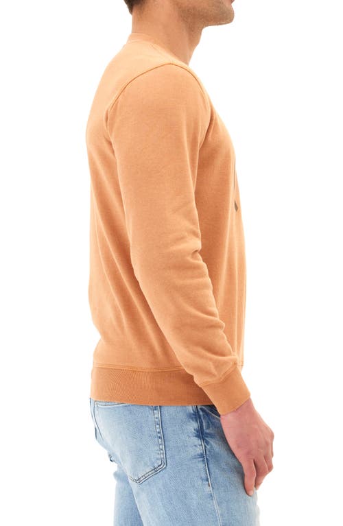 Threads 4 Thought Sea & Shell Mineral Wash Crewneck Sweatshirt In Papaya