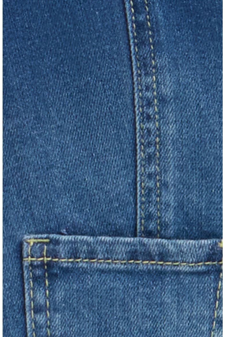 Kids' Crop Denim Vest, Alternate, color, INDIGO