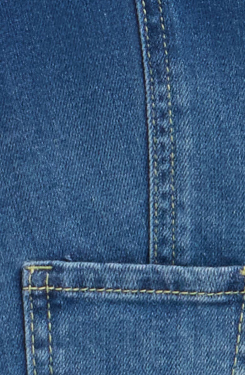 Tractr Kids' Crop Denim Vest, Alternate, color, Indigo