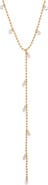 Nordstrom Scattered Cubic Zirconia Y-Necklace