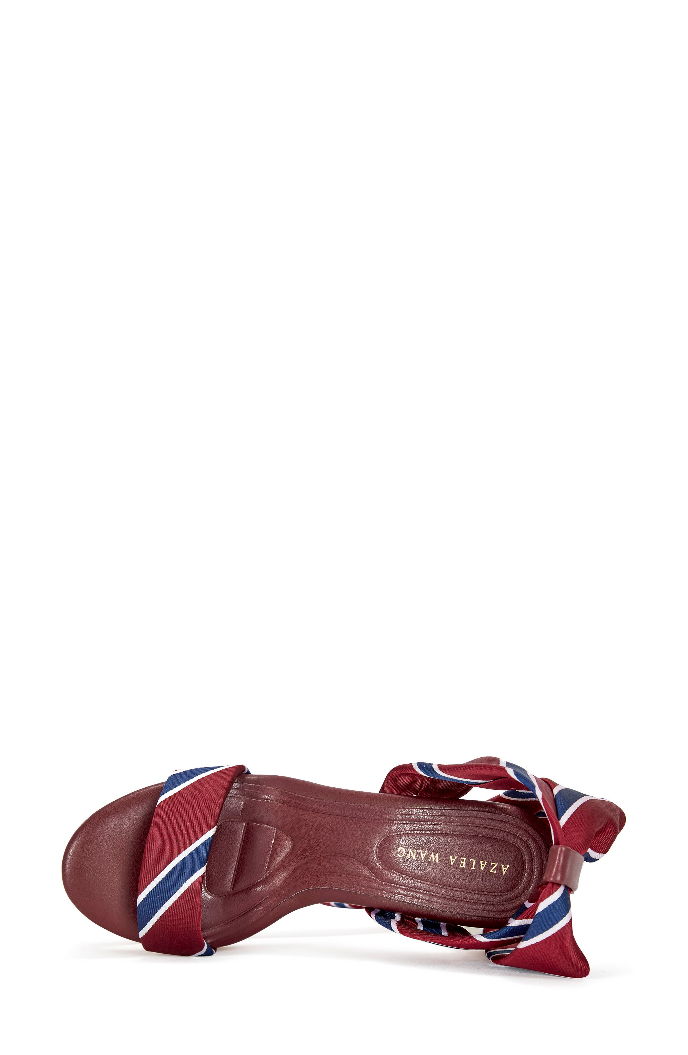 AZALEA WANG Wynn Sandal, Alternate, color, Burgundy