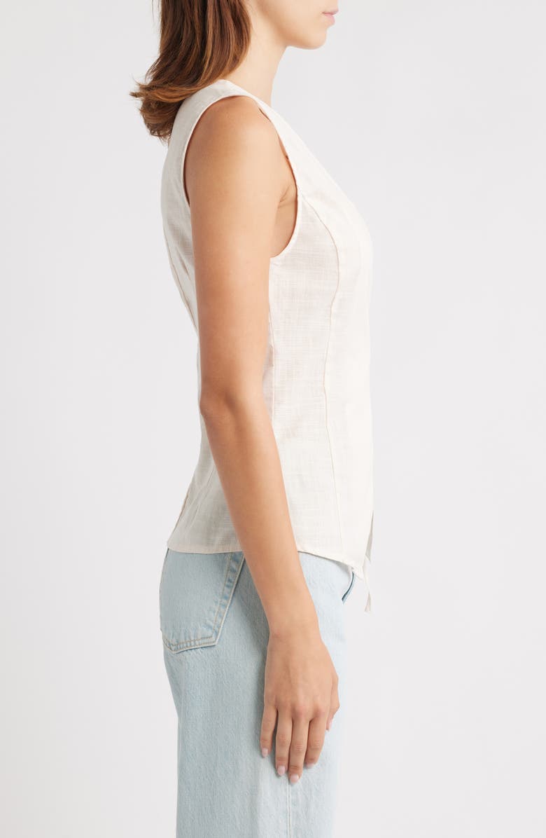 Petal & Pup Vanni Wrap Front Cotton Top, Alternate, color, Cream