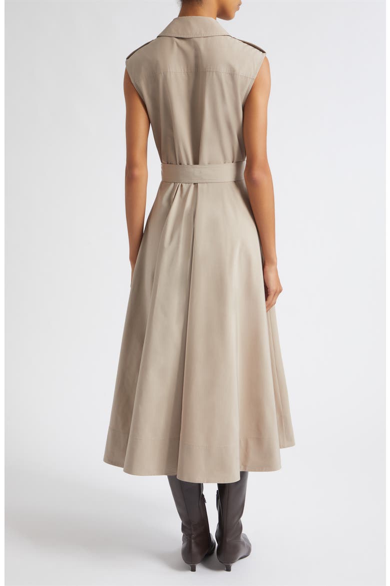 Gail Button Front Midi Dress, Alternate, color, TAUPE