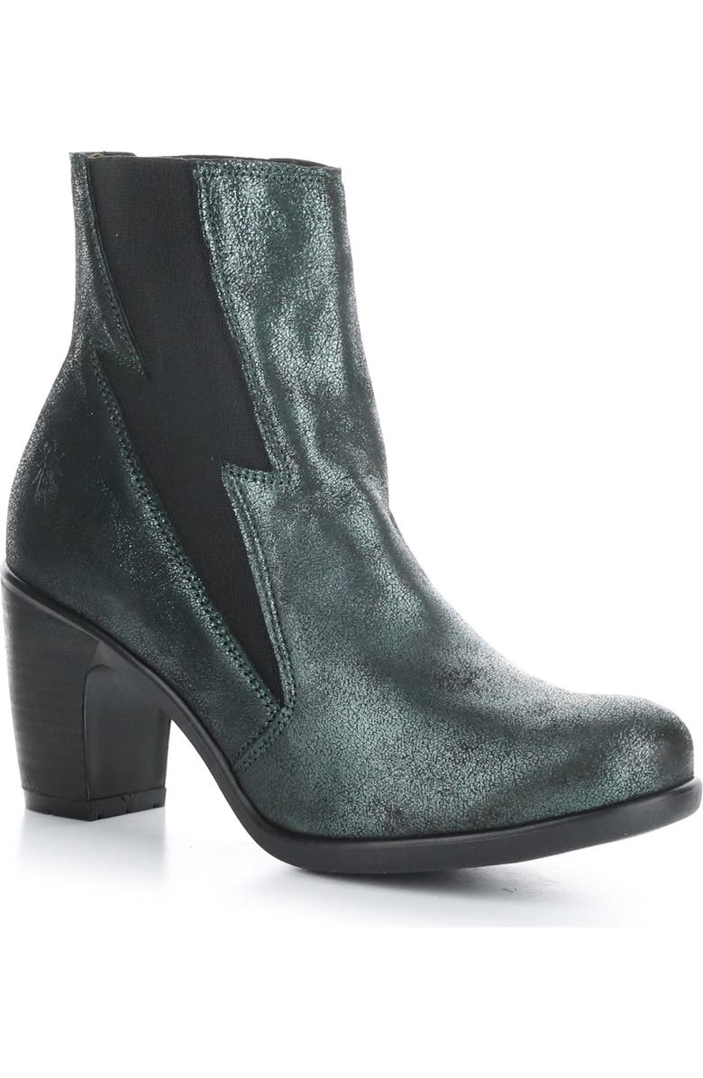 Fly London Kimi Chelsea Boot, Main, color, 002 Dark Green Anya