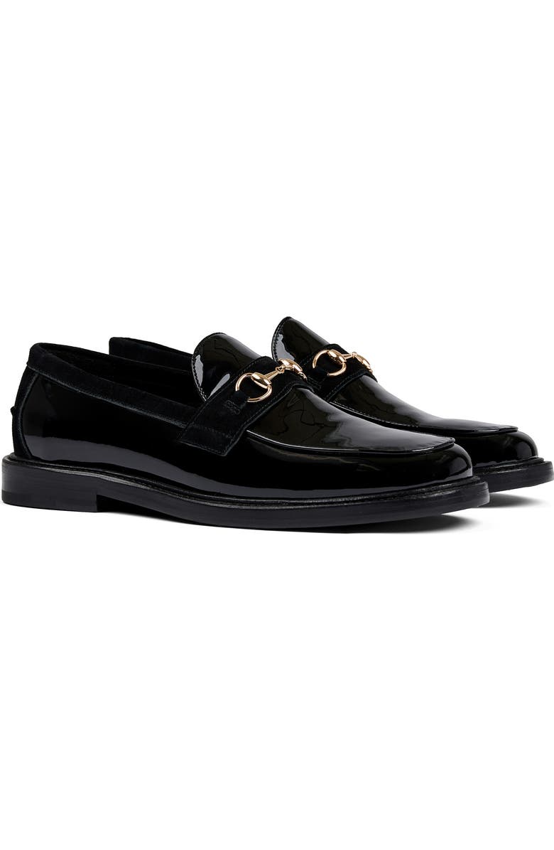 MARC NOLAN Boardwalk Bit Loafer, Main, color, Black Patent