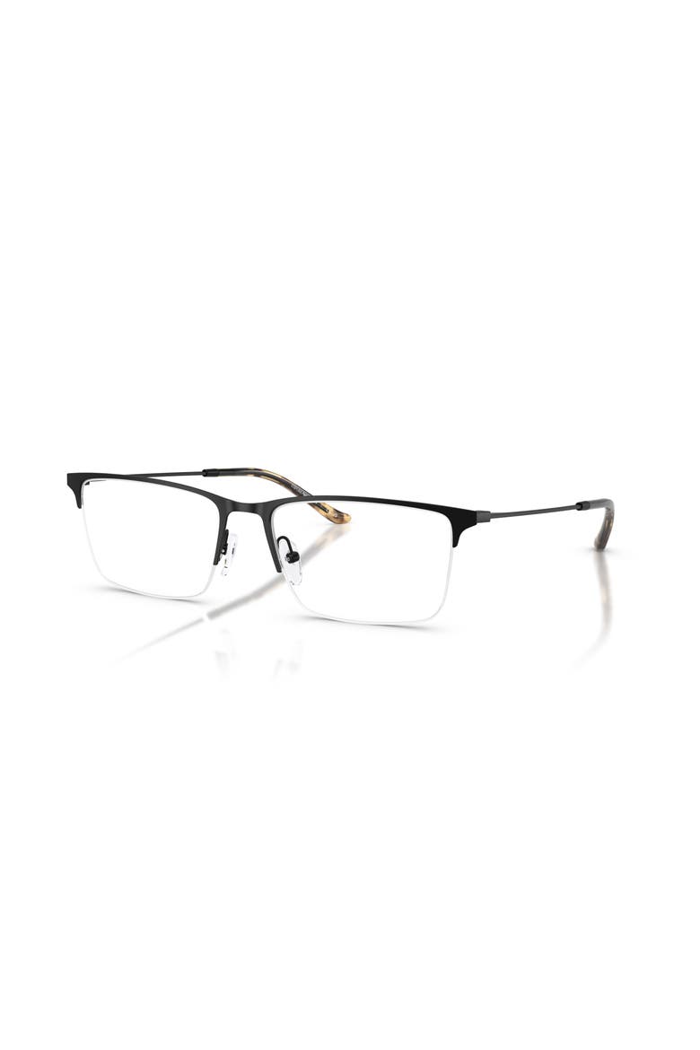 55mm Rectangle optical glasses, Main, color, Black