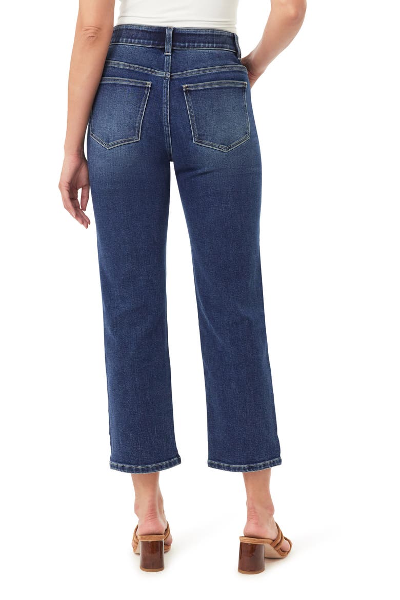 Effortless 27-Inch High Rise Slim Straight Leg Jeans, Alternate, color, CELESTE