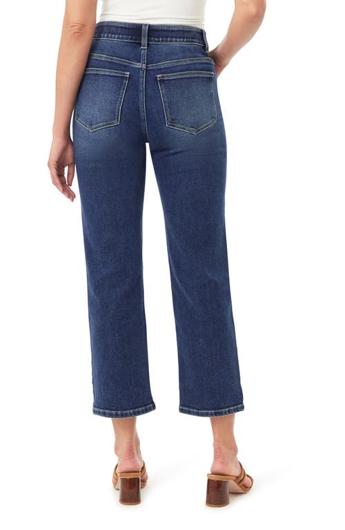 Curve Appeal Rae High Waist Straight Leg Jeans In Blue