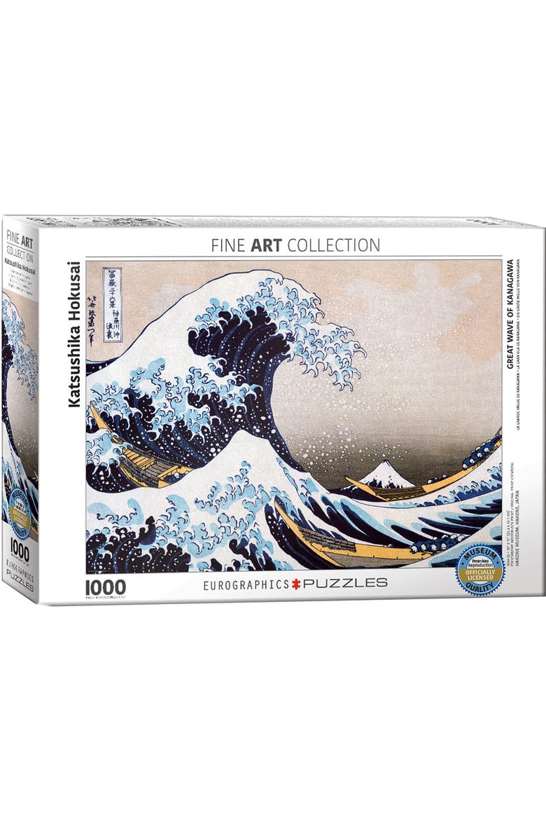 Great Wave Off Kanagawa By Hokusai 1000 Piece Puzzle, Main, color, Multicolored
