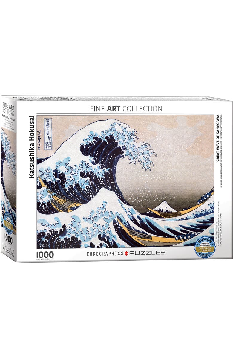 Eurographics Great Wave Off Kanagawa By Hokusai 1000 Piece Puzzle, Main, color, 