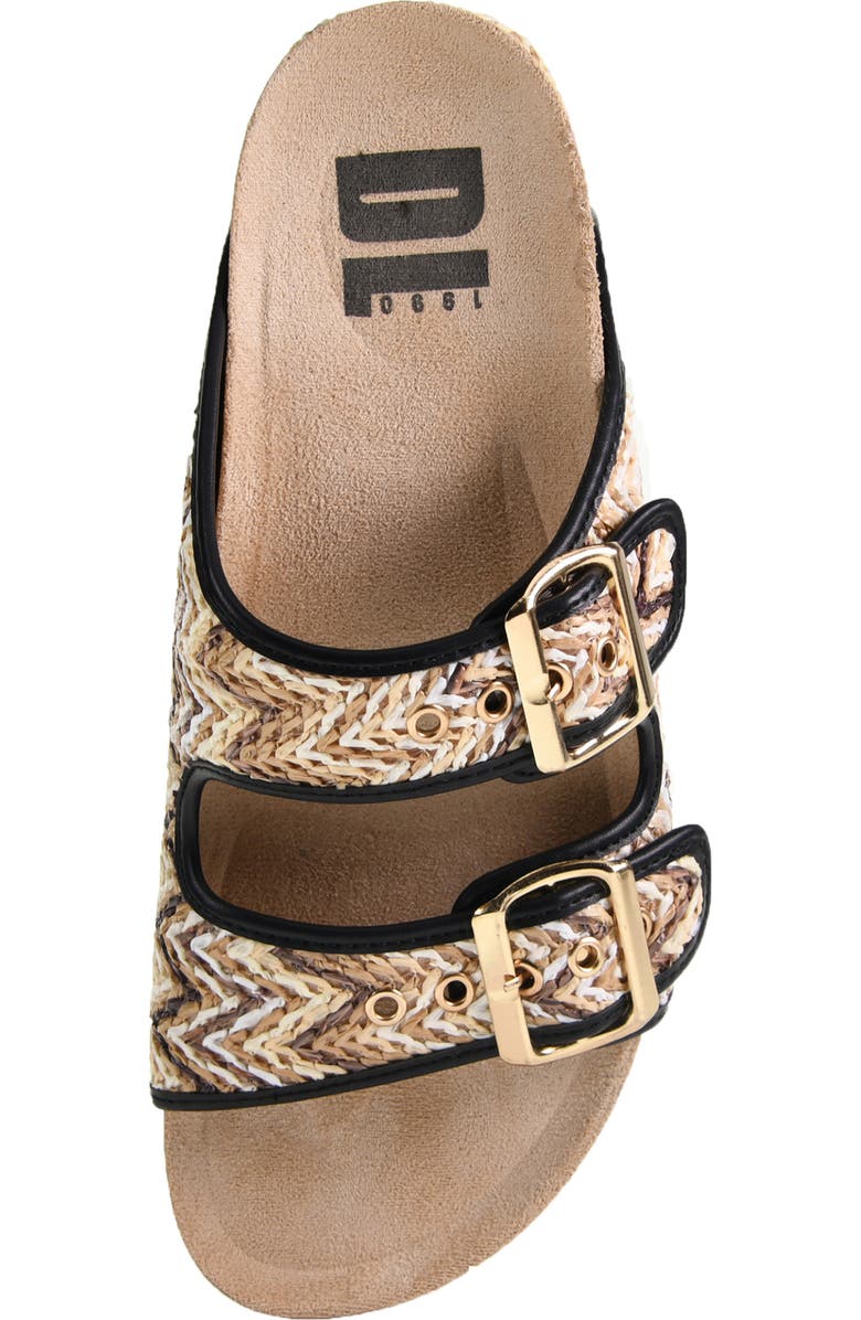 Dirty Laundry Pueblo Raffia Platform Slide Sandal, Alternate, color,