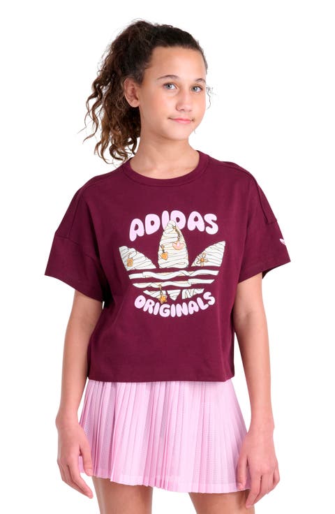 Kids' Trefoil Lace Graphic Tee