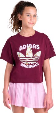 adidas Kids' Trefoil Lace Graphic Tee