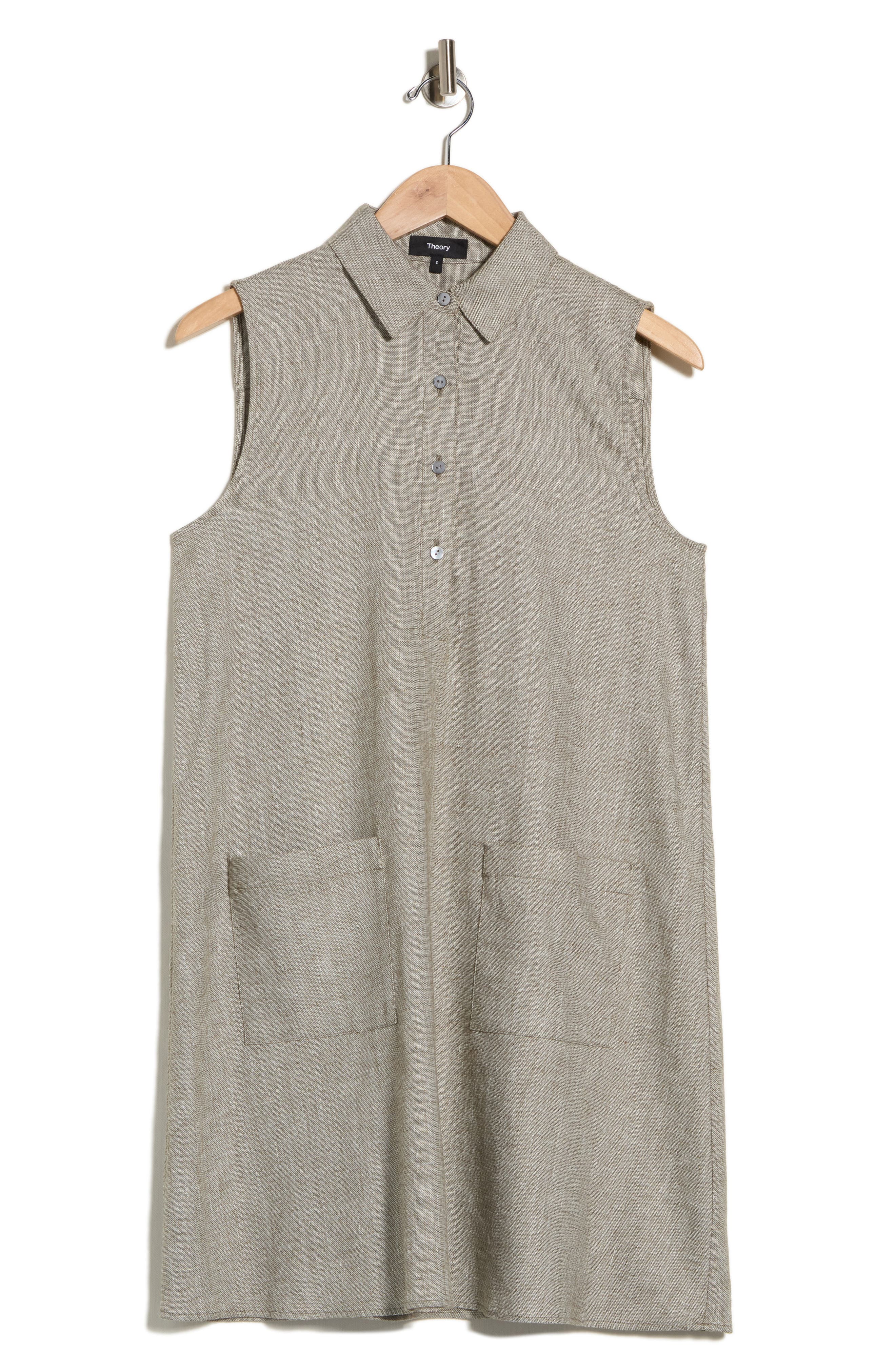 Linen Blend Shirtdress