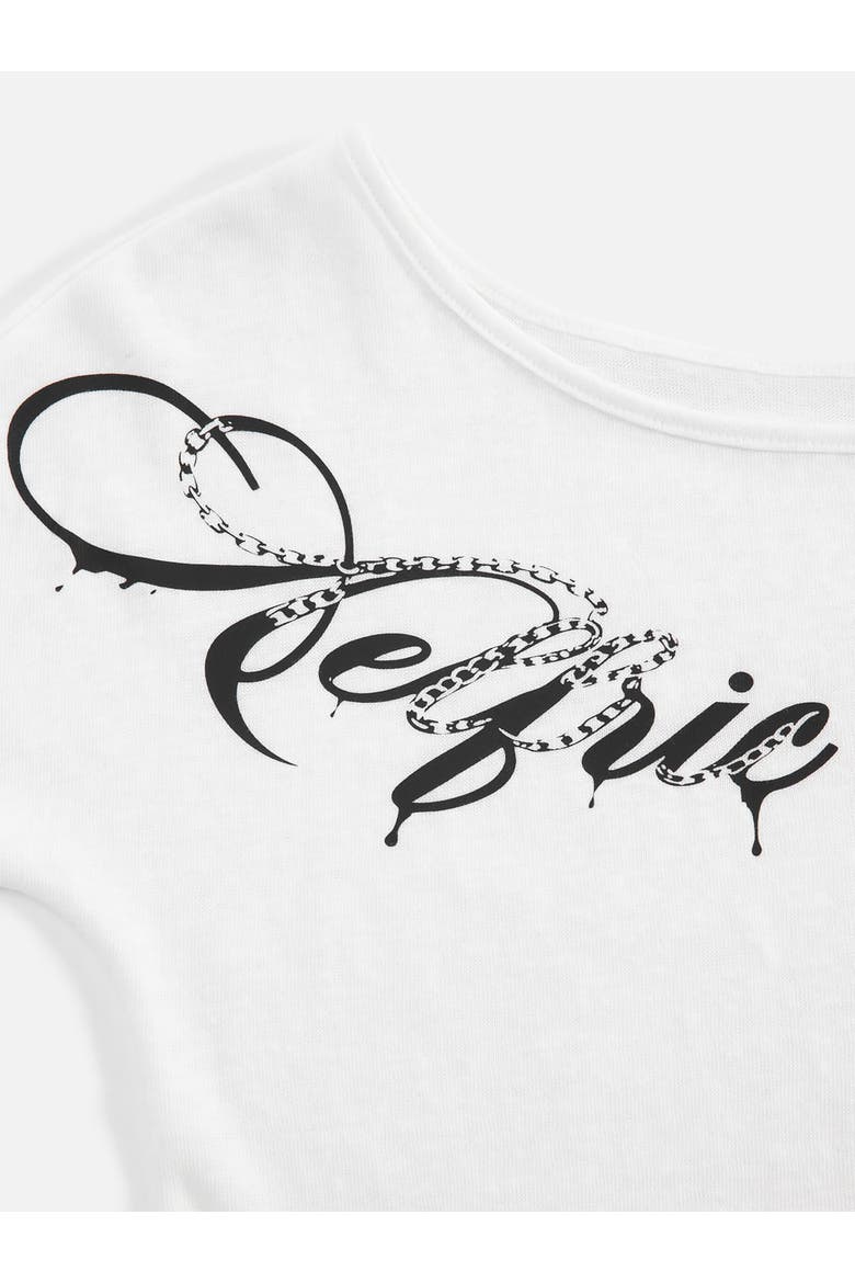 Off The Shoulder Long Sleeve Tee, Alternate, color, White
