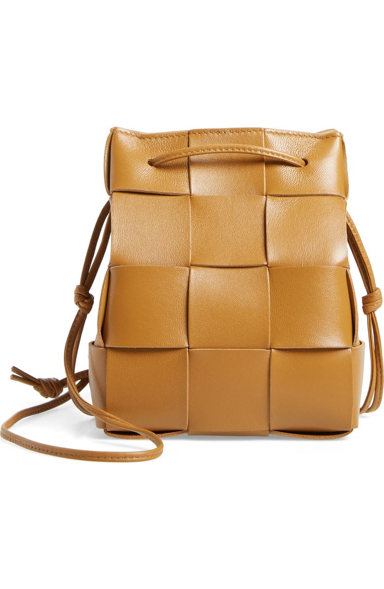 Bottega Veneta Mini Cassette Drawstring Bucket Bag, Main, color,
