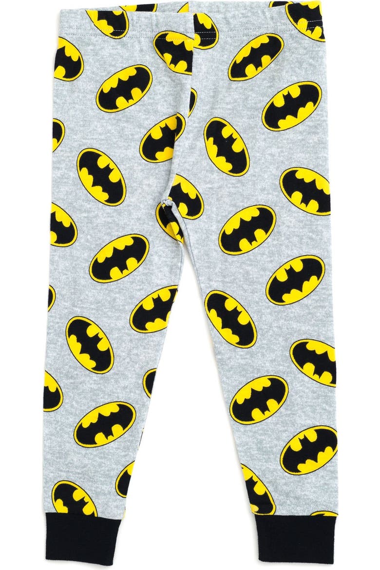 Justice League 2-Piece Pajama Shirt and Pants Set, Alternate, color, Batman Heather Gray