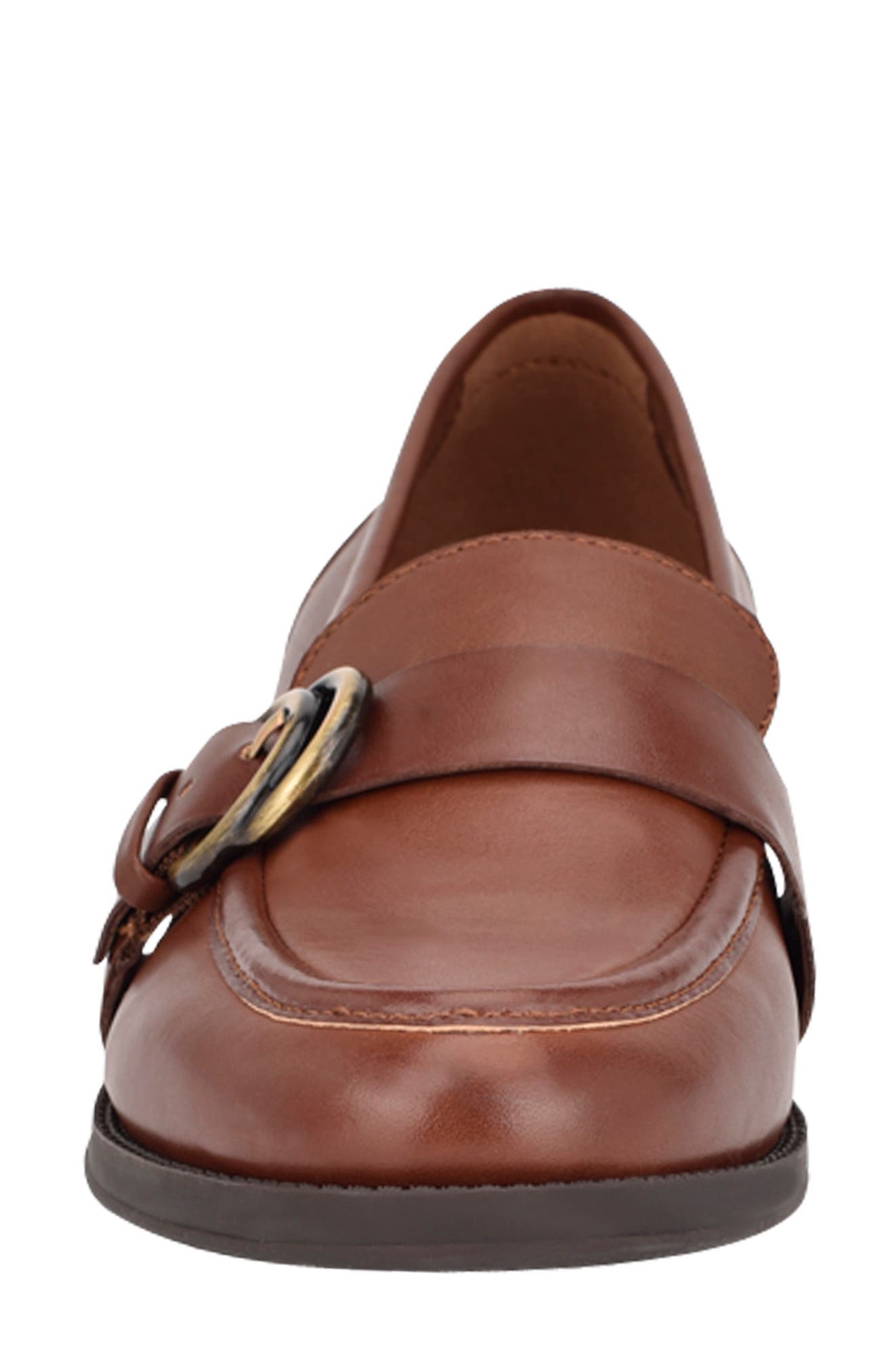 Serache Leather Loafer, Alternate, color, BROWN LEATHER