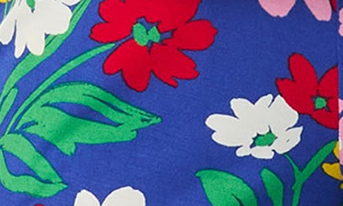 Kate Spade New York Print Crop Pajamas In Blue