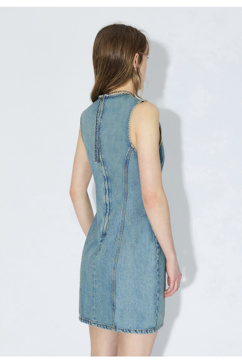 Calista Dress, Alternate, color, Stream Sky Aged