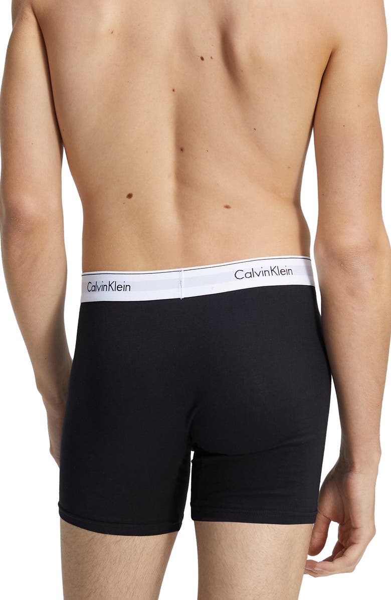 Calvin Klein 3-Pack Stretch Cotton Boxer Briefs, Alternate, color,