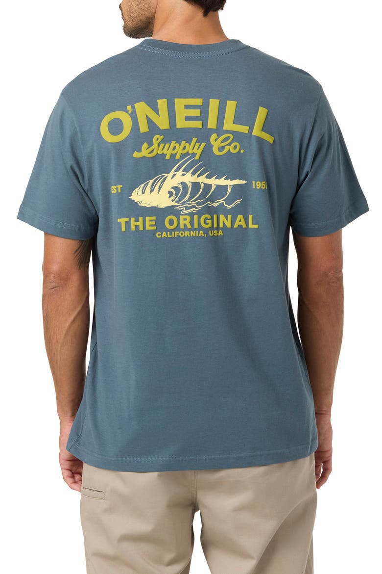 Scholar Classic Cotton Graphic T-Shirt, Alternate, color, DARK SLATE