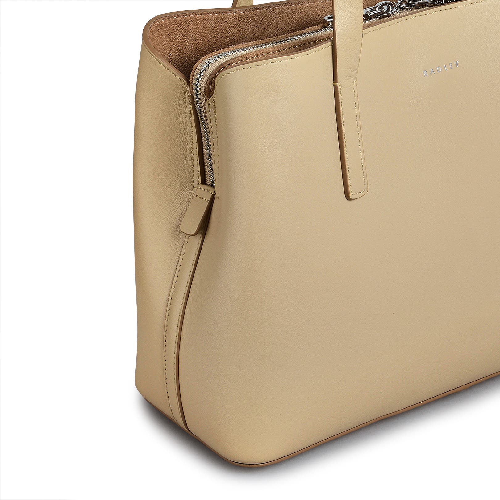 Radley Dukes Place Medium Ziptop Satchel Bag, Alternate, color, Stone