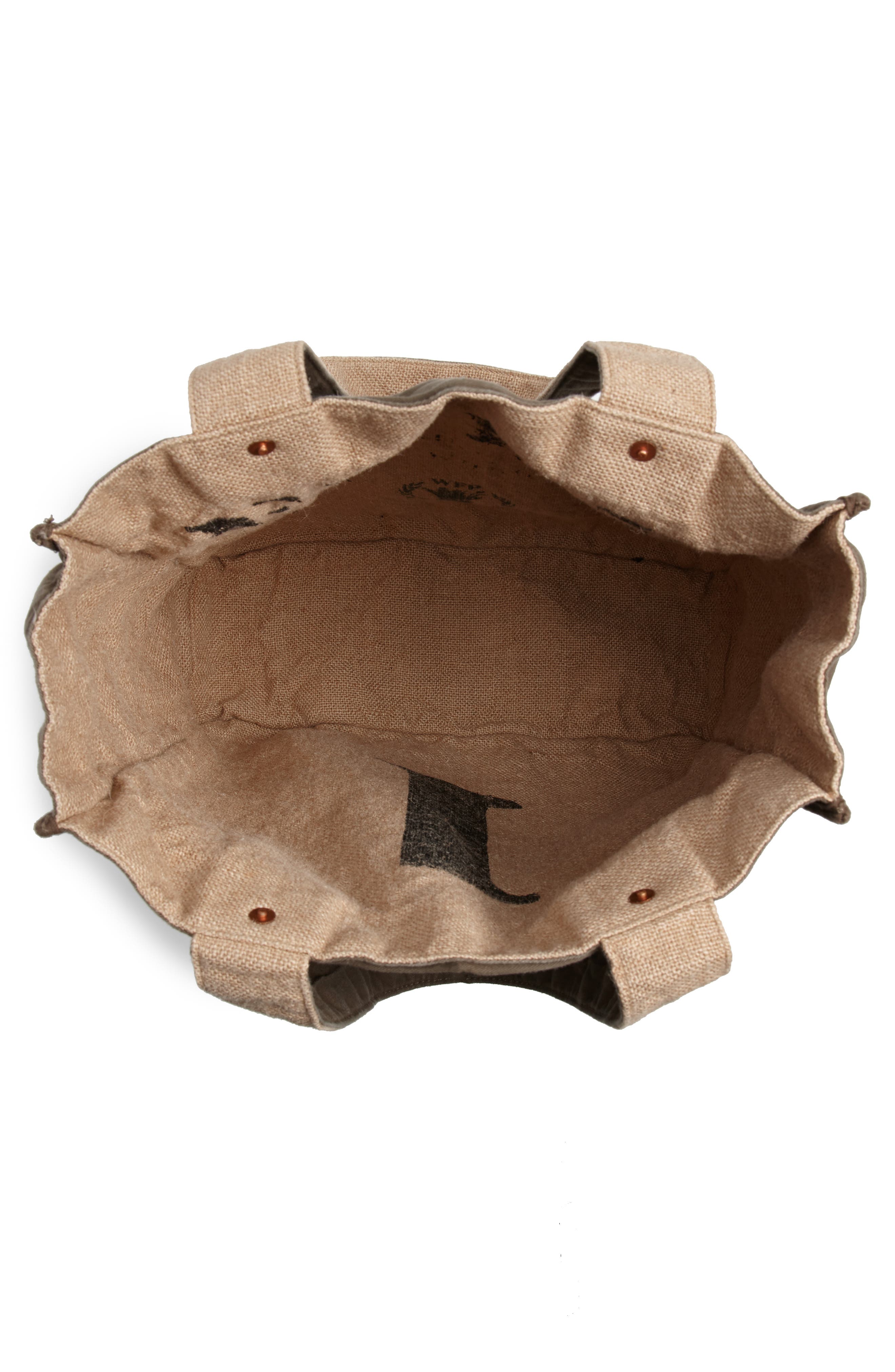 1 Bag Burlap Tote, Alternate, color, GRAY