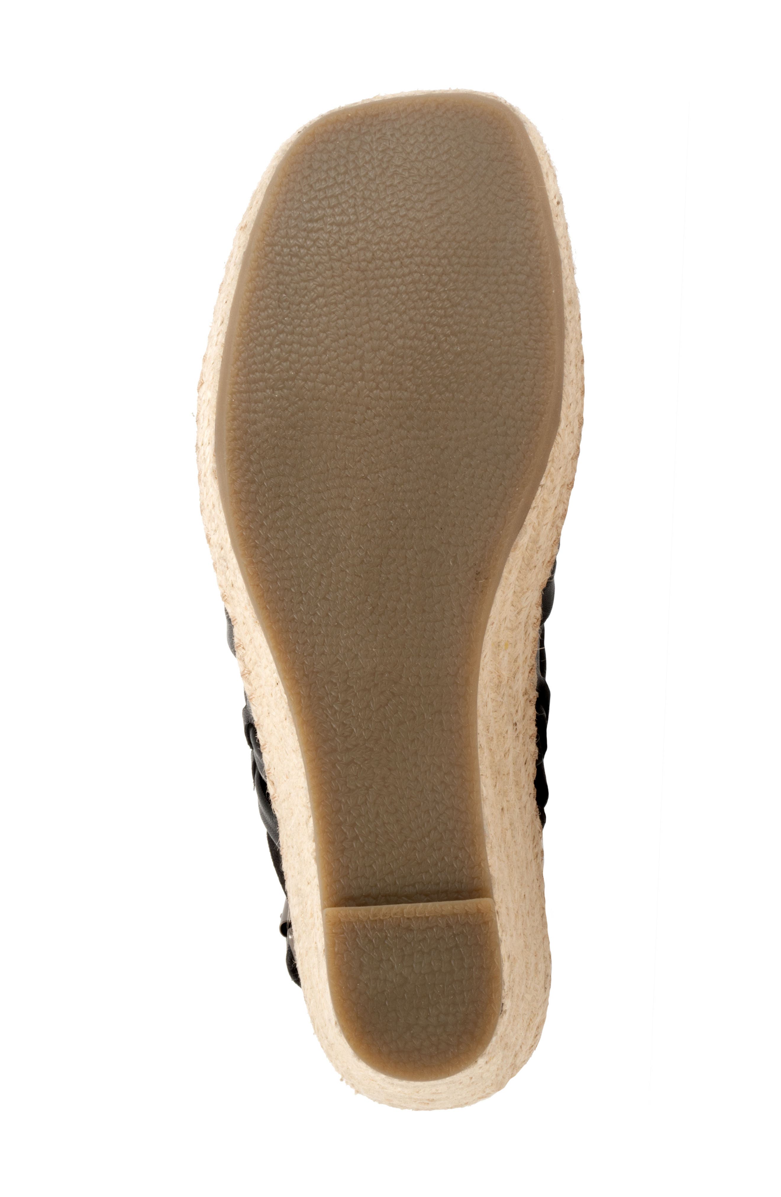 SoftWalk<sup>®</sup> Havana Slingback Espadrille Platform Wedge Sandal, Alternate, color, Black