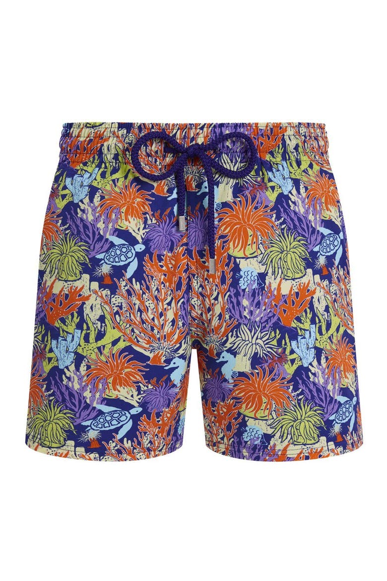 Stretch Short Swim Trunks, Alternate, color, Royal Sky