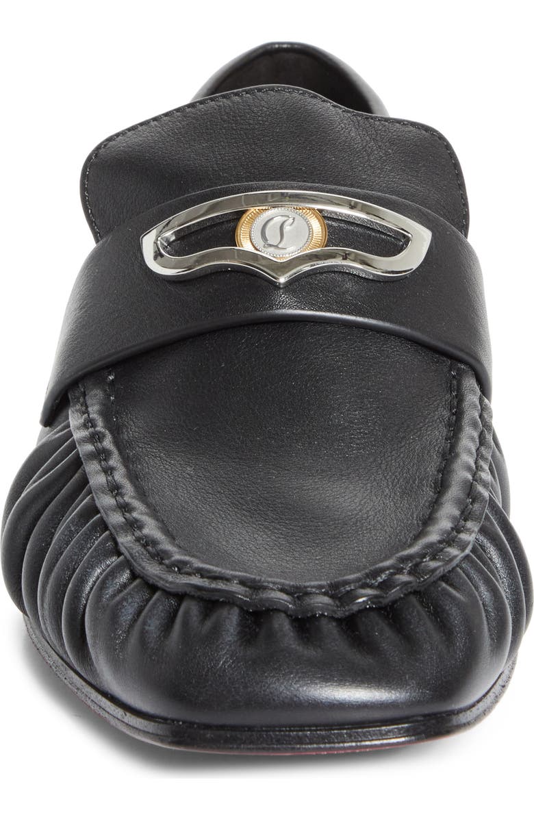 Christian Louboutin Mocallista Penny Loafer, Alternate, color, Black/ Black