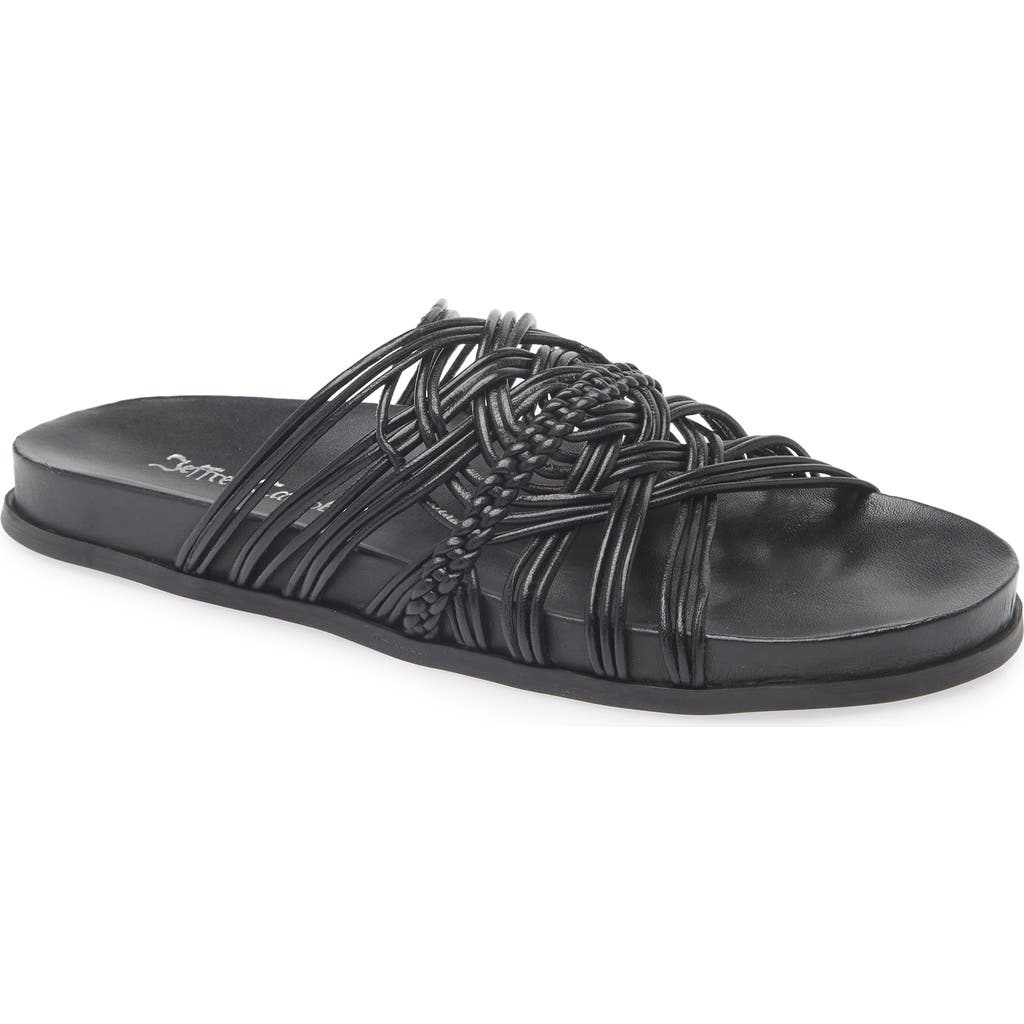 Jeffrey Campbell Intwined Slide Sandal In Black