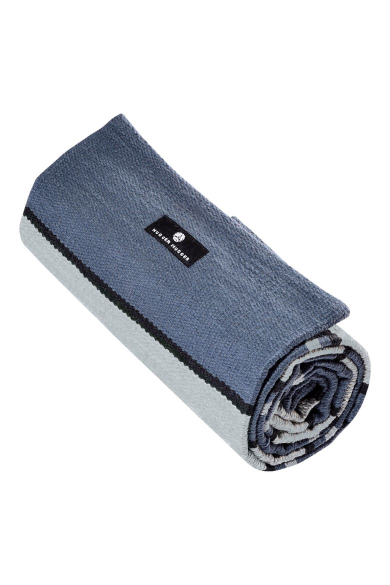Cotton Yoga Rug, Alternate, color, Caribbean Blue