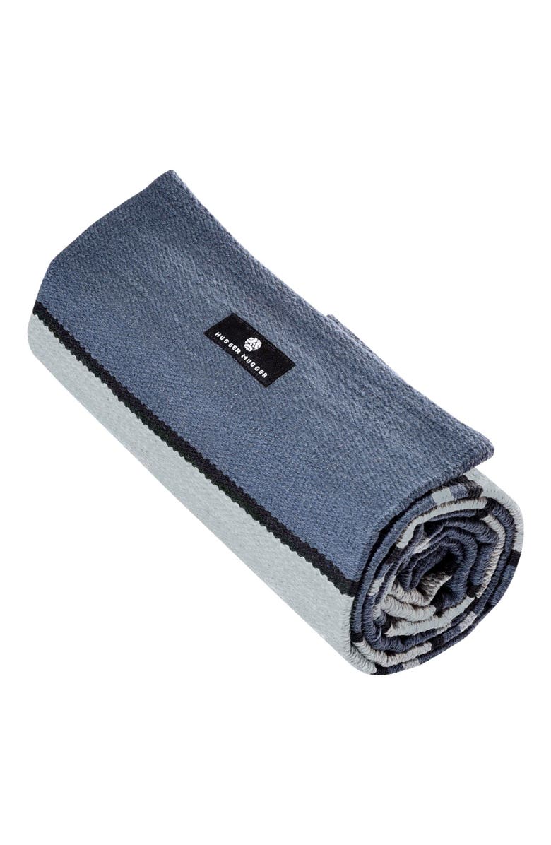Hugger Mugger Cotton Yoga Rug, Alternate, color, Caribbean Blue