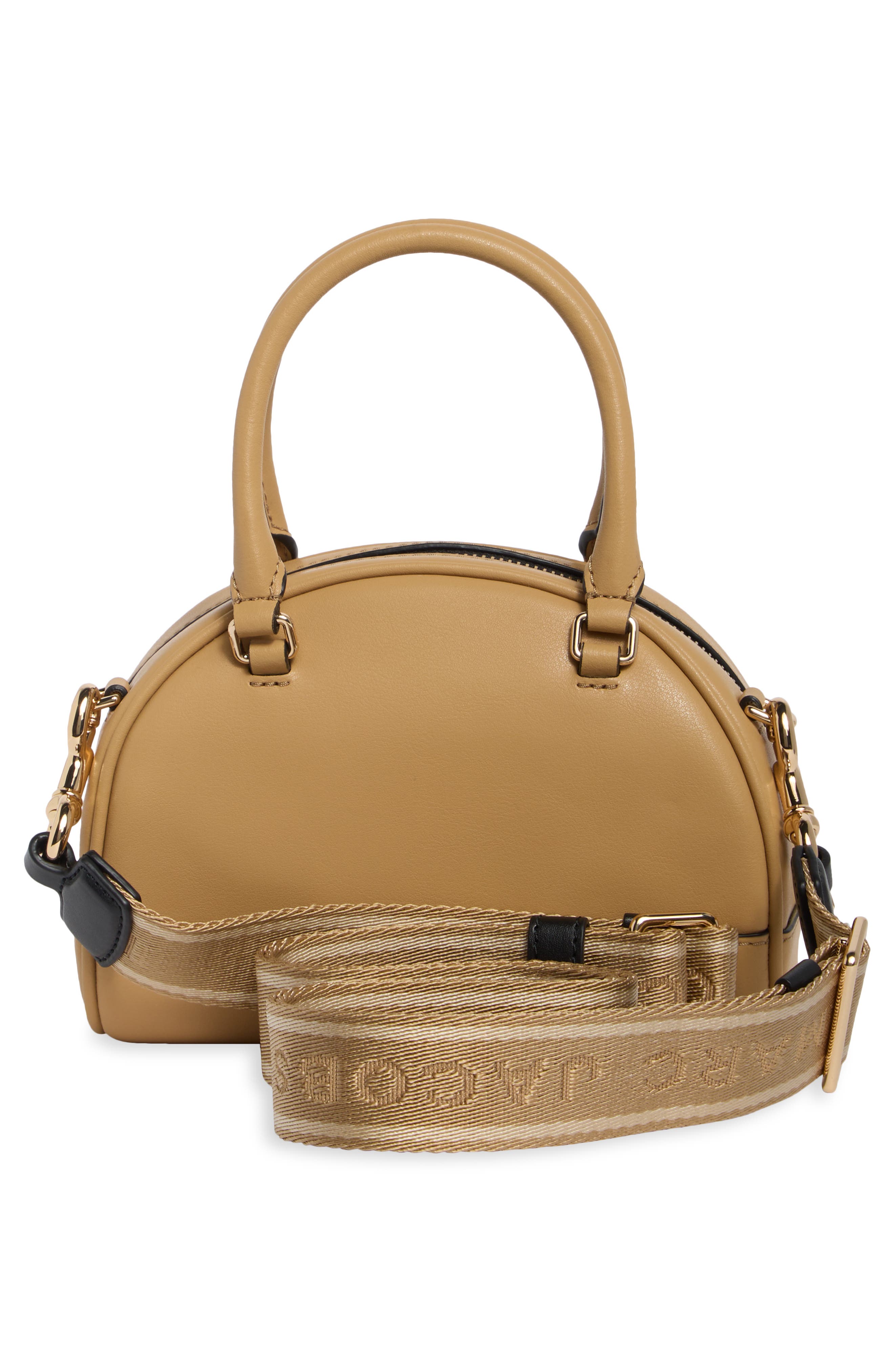 The Leather Small Bowling Bag, Alternate, color, ICED COFFEE