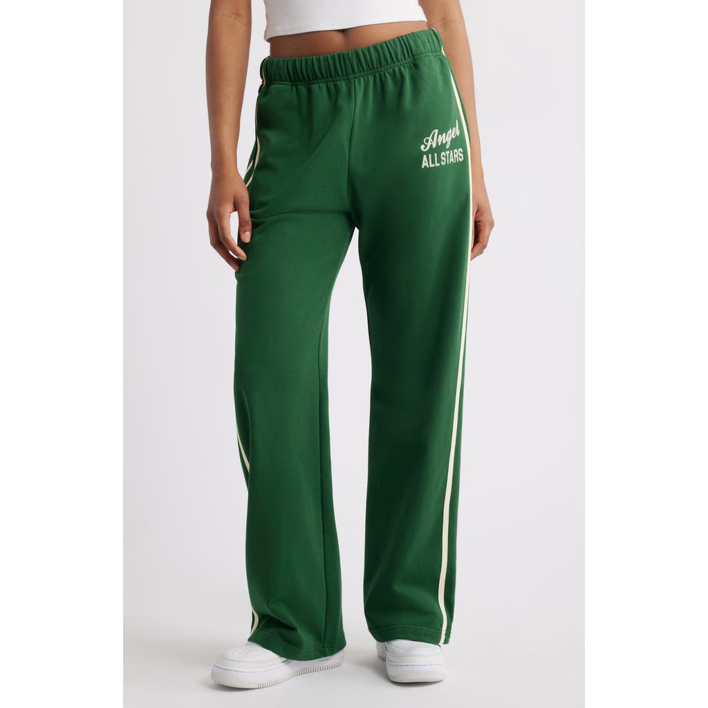 THE MAYFAIR GROUP Angel All-Stars Wide Leg Sweatpants in Green  product